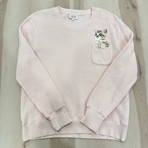 Paul & Joe Sister Sweater Cat Pocket Light Pink Women's 0 Size XS US 2